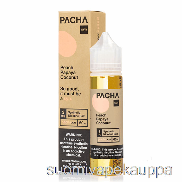 Vape Suomi Persikka Papaija Kookoskerma - Pachamama - 60ml 0mg